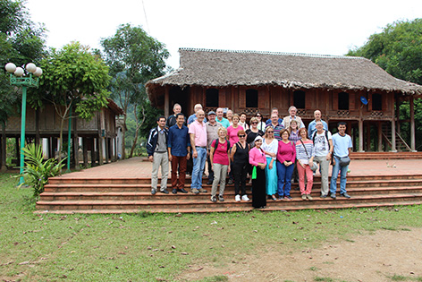 Tourists in Ai village