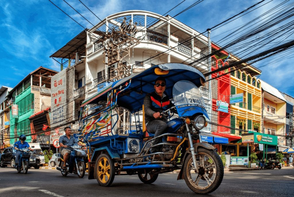 Tuk tuk nel Laos 