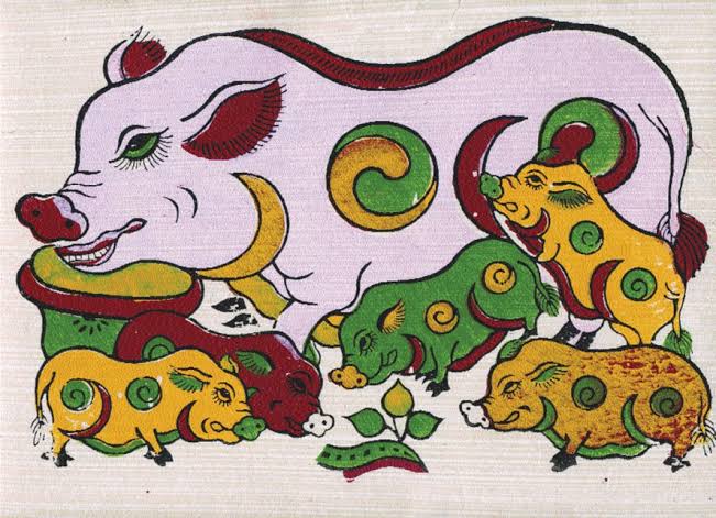 Hanoi-vietnam-dipinto-dong-ho